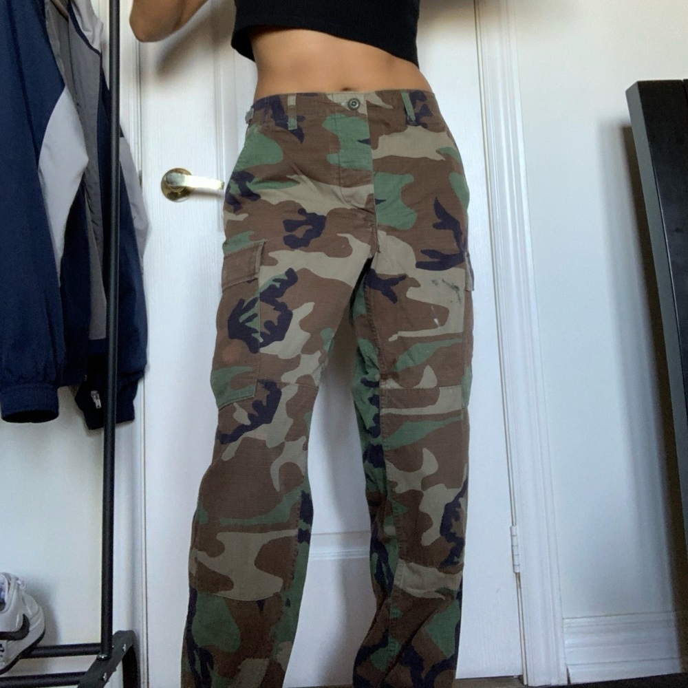 Camo cargo pants